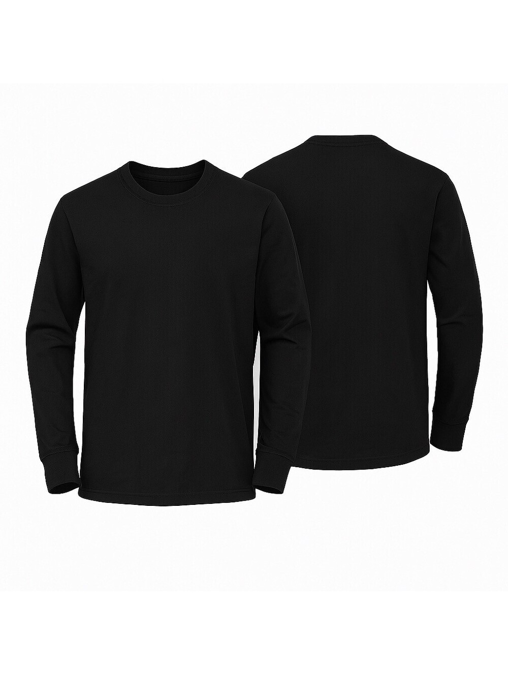 UFC Long Sleeve T-Shirt Black Size L 100% Cotton Athletic Fit Logo Tee